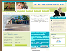 Tablet Screenshot of cliniqueveterinairelaboheme.com